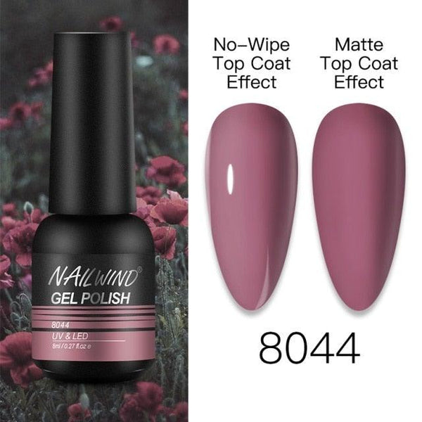 NEW TREND Modern fashion Red Gel Nail Polish For Nails  Permanent UV LED 8ml Matte Glossy High Quality Fashion Design For Women and Ladies