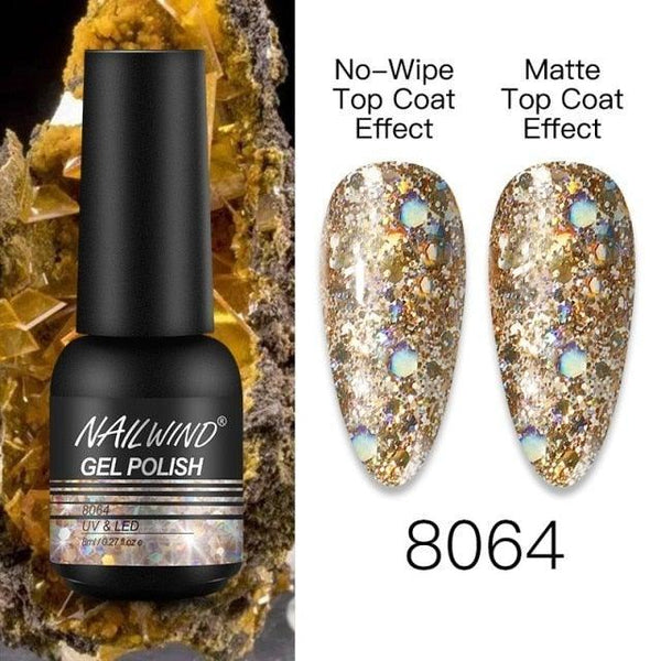 NEW TREND Modern fashion Red Gel Nail Polish For Nails  Permanent UV LED 8ml Matte Glossy High Quality Fashion Design For Women and Ladies