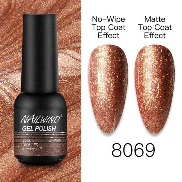 NEW TREND Modern fashion Red Gel Nail Polish For Nails  Permanent UV LED 8ml Matte Glossy High Quality Fashion Design For Women and Ladies