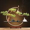 Zen Ring LED Backflow Incense Burner Lamp With Tree