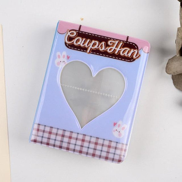64 Pockets 3 Inches Photo Album Card Holder Receipt Storage Hollow Love Heart Photo Holder Business Card Bag Kpop Photocard Holder Book Polaroid Book Album Gifts For Valentines Day