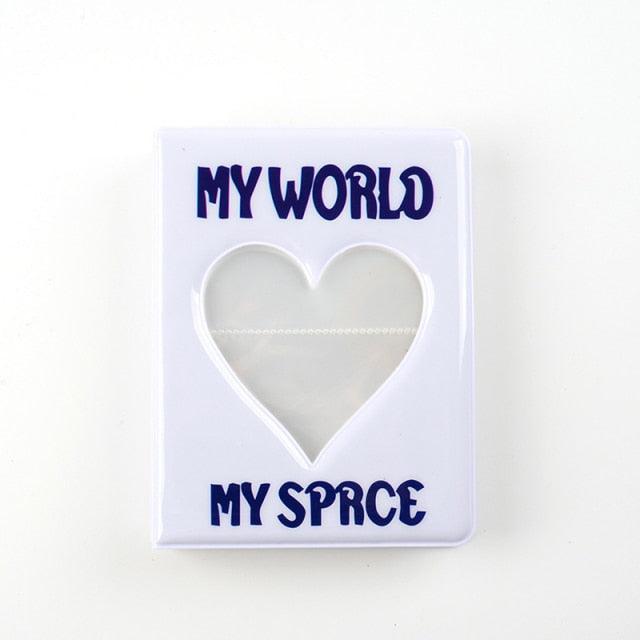 64 Pockets 3 Inches Photo Album Card Holder Receipt Storage Hollow Love Heart Photo Holder Business Card Bag Kpop Photocard Holder Book Polaroid Book Album Gifts For Valentines Day