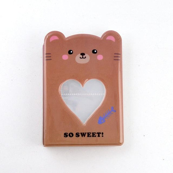 64 Pockets 3 Inches Photo Album Card Holder Receipt Storage Hollow Love Heart Photo Holder Business Card Bag Kpop Photocard Holder Book Polaroid Book Album Gifts For Valentines Day