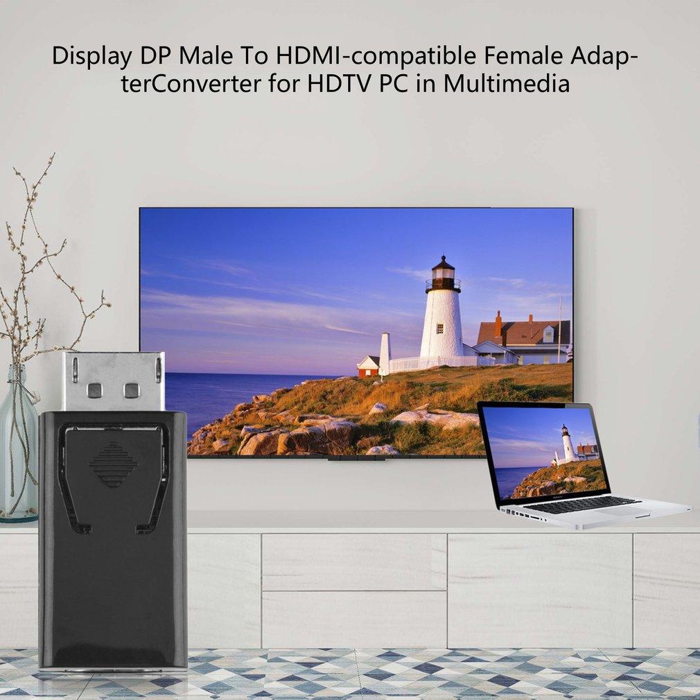 1 /10PCS 4K Hdmi-compatible 1080P Adapter  Revolution DP To HDMI Compatible With PC TV Laptop And Monitor
