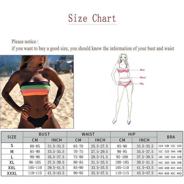 Women Swimsuit Bikini Set New Arrival Women Bandage Bathing Suit Female Swimwear Bathing Suits Beach Wear Bikini Sets Striped Swim Beach Wear