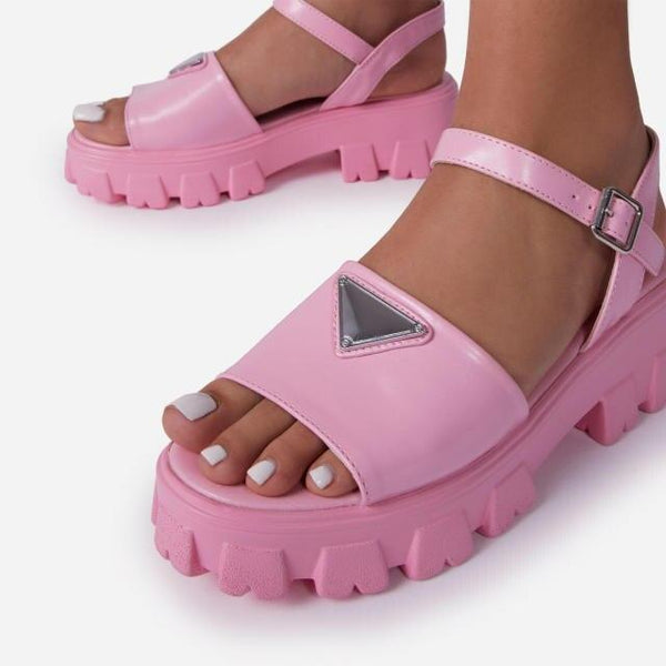 Platform Women's Sandals Summer Fashion Women Beach Classic Sandal Comfortable Beach  Pool Platforms Sandals With Buckle Open Toe Ankle Strap Thick-Soled Casual Women's Shoes