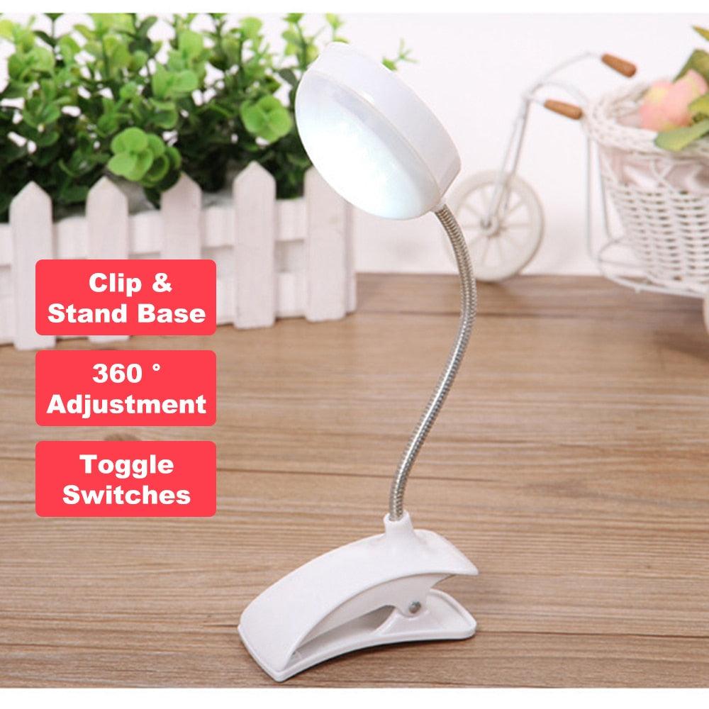 Bright LED Table Lamp Study Desk Reading Book Lamp Eye-care Bedside Bedroom Battery Desk Light For Student Office LED Stand Decorative Table Lamp Cute Study Lamps for Bedroom Décor