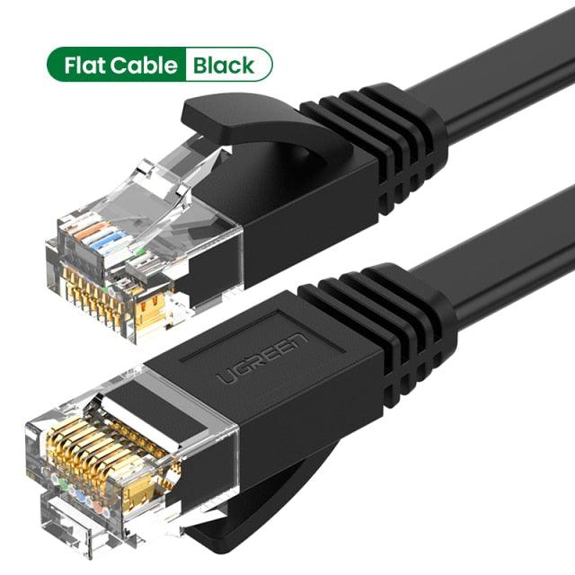 Ethernet Cable 1000Mbps Cat 6 Network Lan UTP Gigabit Networking Wire Plated RJ45 Connectors Cat6 Network Ethernet LAN Cable For Laptop Router RJ45 CAT6 Ethernet Cable
