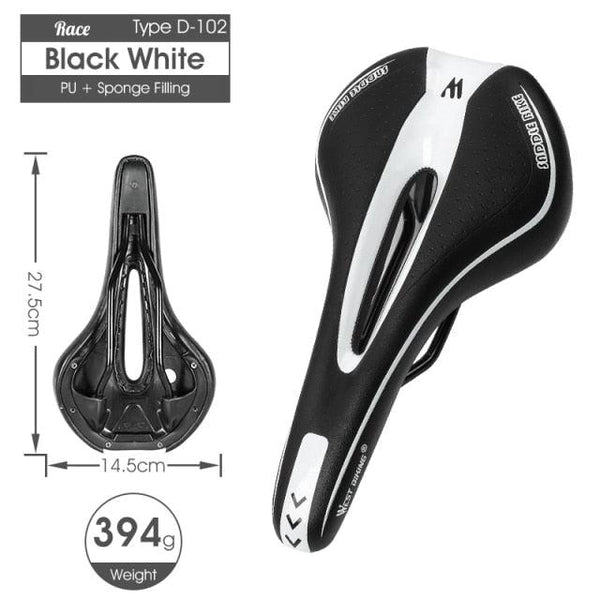 Bike Saddle Mountain Road Bike Seat PU Leather Gel Filled Cycling Cushion Comfortable Shockproof Bicycle Saddle Seat Cushion For Men Comfort Bike Saddle Anti-Slip Bicycle Saddle Waterproof Bicycle Seat For Mountain Bike Seat