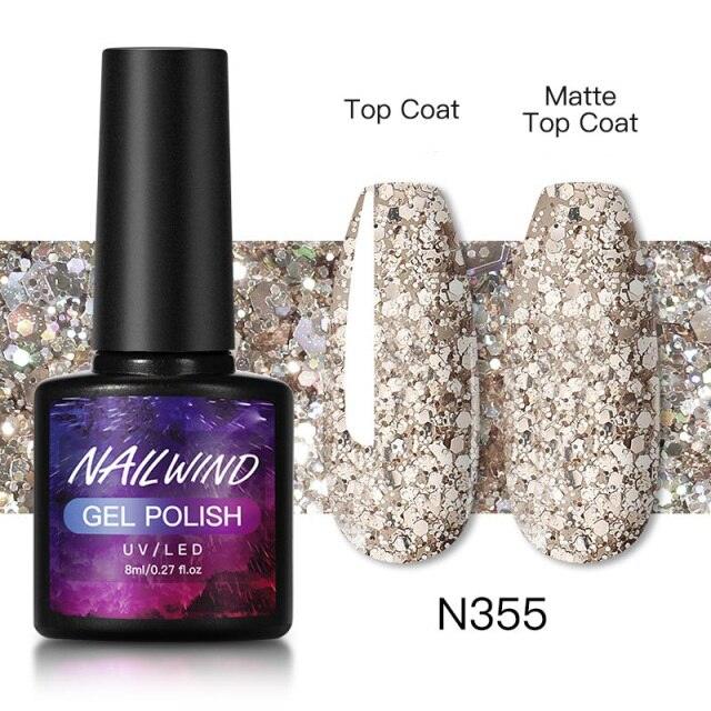 Luxury Womens Colorful Gel Nail Polish 8ml Semi Permanent UV/LED Glossy Effect Popular Design For Women and Girls in Fashion Style