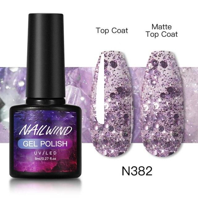 Luxury Womens Colorful Gel Nail Polish 8ml Semi Permanent UV/LED Glossy Effect Popular Design For Women and Girls in Fashion Style