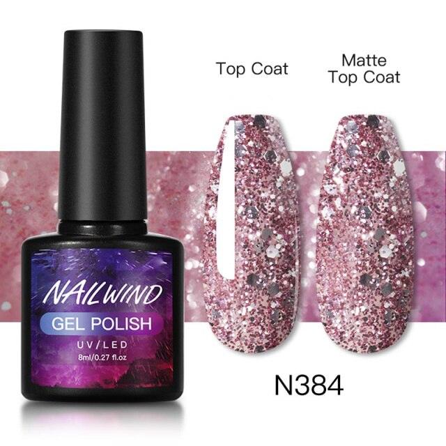 Luxury Womens Colorful Gel Nail Polish 8ml Semi Permanent UV/LED Glossy Effect Popular Design For Women and Girls in Fashion Style