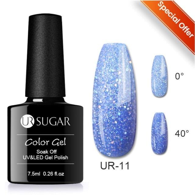 2022 NEW Purple Gel Nail Polish UV Color Changing Gel Nail Polish Stylish Three Layer Effect For Womens