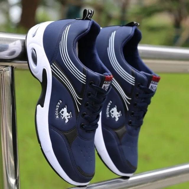 Men's  Leather Autumn Shoes Casual Sneakers Tennis Fashion White Trainers Sneakers Casual Leather Fashion Sneakers Breathable Sports Running Sneakers