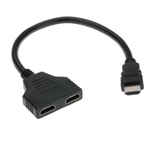 1PC HDMI Splitter 1080P HDMI Male To Double Female Adapter Cable 1 In 2 Out HDMI Converter HDMI Splitter Adapter Cable For HDTV HD LED LCD