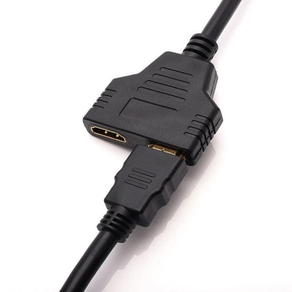1PC HDMI Splitter 1080P HDMI Male To Double Female Adapter Cable 1 In 2 Out HDMI Converter HDMI Splitter Adapter Cable For HDTV HD LED LCD