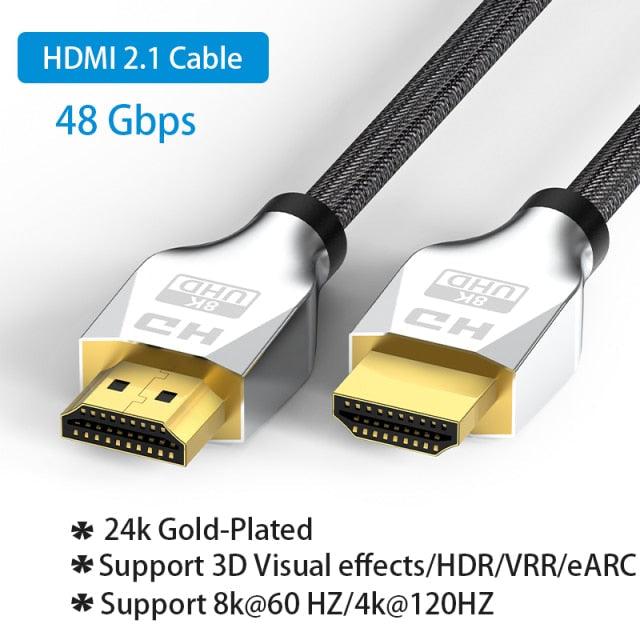 4K HDMI Cable HDMI 2.0 Ultra HD Audio Wire HDMI Splitter Digital Cord High Speed 18Gbps HDMI 2.0 Cable 4K HDR 2160P For TV  Projector Laptops Gaming