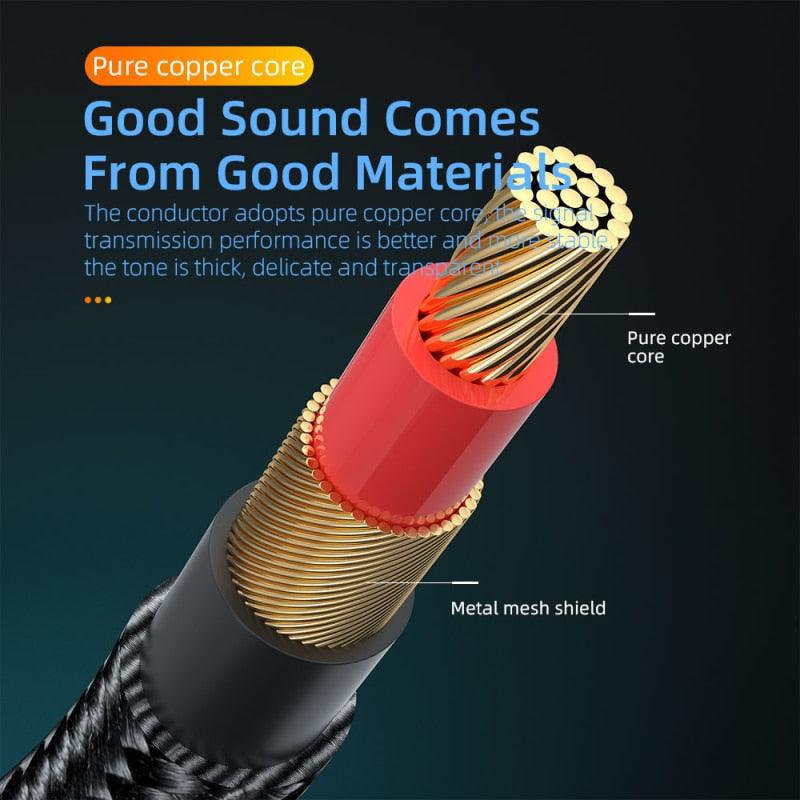 90Degree 3.5mm Right Angle AUX Audio Cable Jack For Headphone Extension Wire