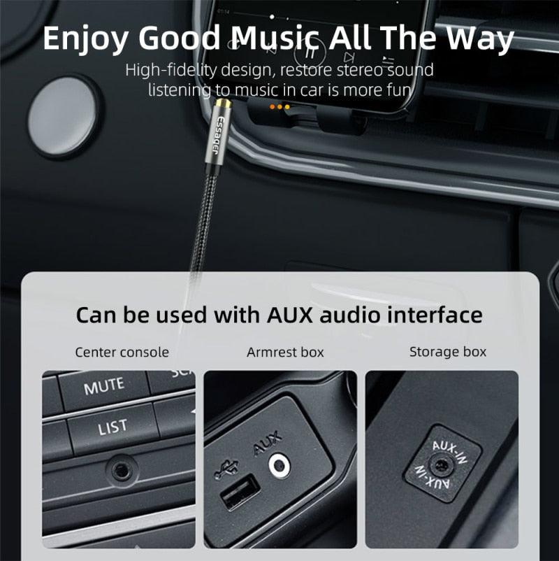 90Degree 3.5mm Right Angle AUX Audio Cable Jack For Headphone Extension Wire