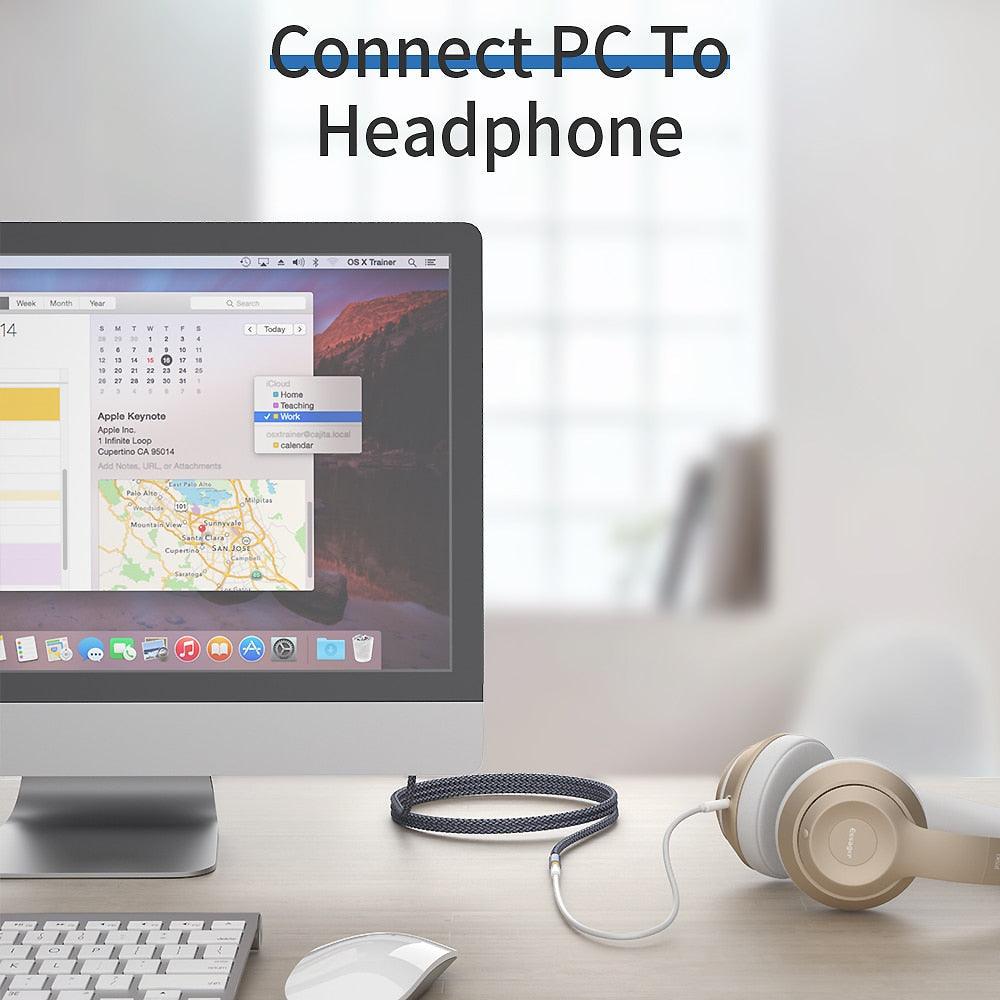 Audio Extension 3.5 mm Aux Cable Jack For Headphone Extender Cord