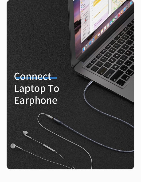 Audio Extension 3.5 mm Aux Cable Jack For Headphone Extender Cord