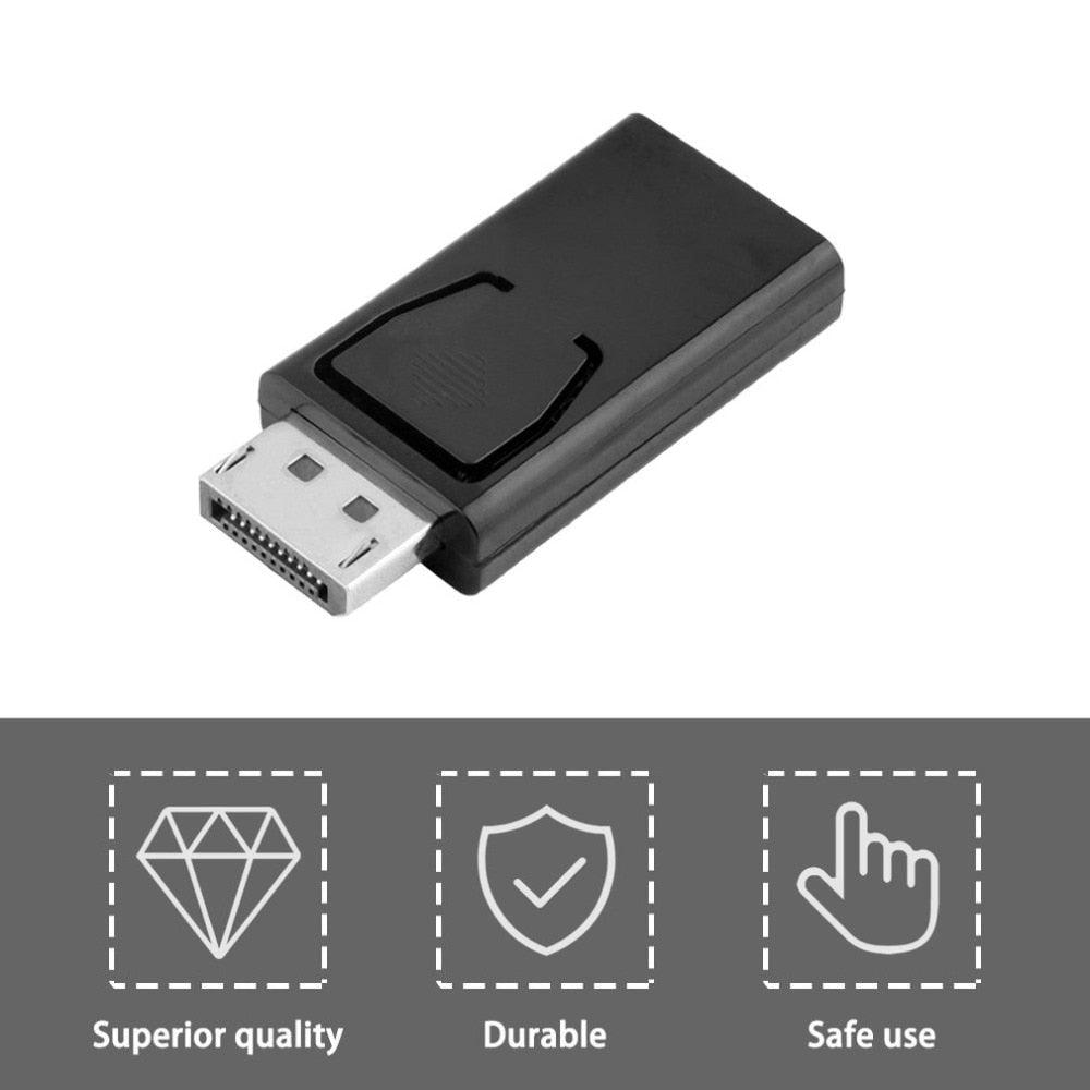 4K DP To HDMI-compatible 1080P Adapter And DP To HDMI-compatible DP Video Audio Connector For PC Laptop Monitor Projector
