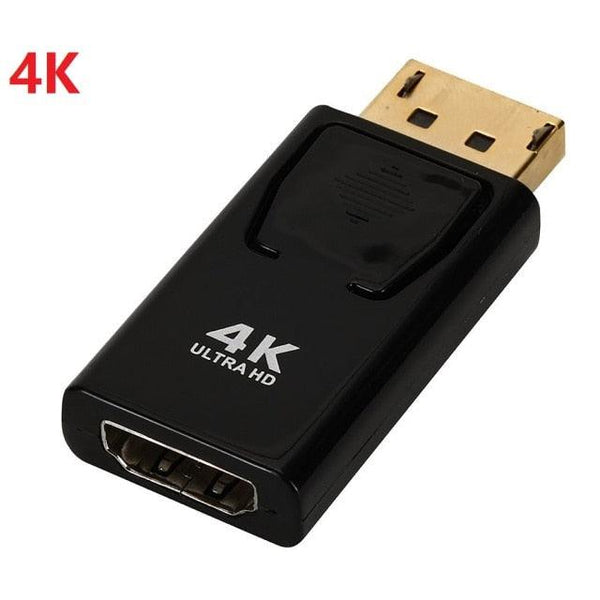 4K DP To HDMI-compatible 1080P Adapter And DP To HDMI-compatible DP Video Audio Connector For PC Laptop Monitor Projector