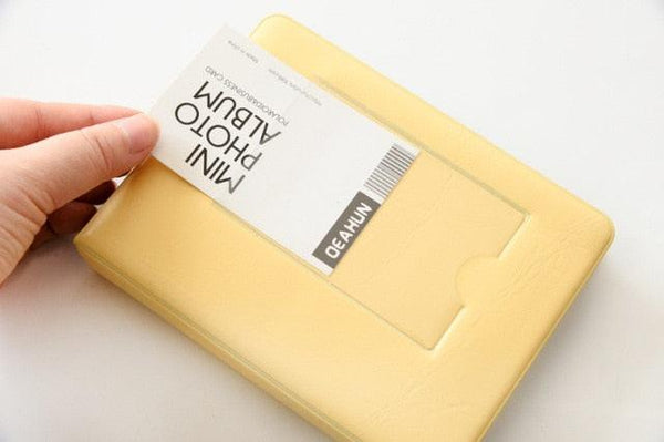 64 Pockets Mini Instant Polaroid Photo Album Picture Case for Mini Film 7s 8 25 50s 90 Mini Polaroid Album Refillable Notebook Photo Album Valentines Day Gift Anniversary Gift