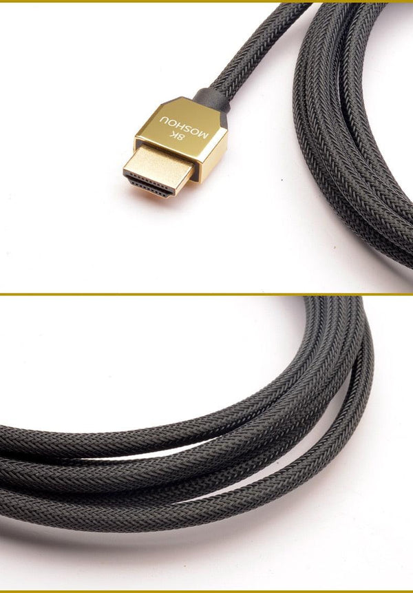 8K 60Hz 4K 120Hz HDMI 2.1 Cables 48Gbps HDR Video Cord Ultra HD 48Gbps High Speed HDMI High Definition Multimedia Interface Compatible With TV Monitor Gaming