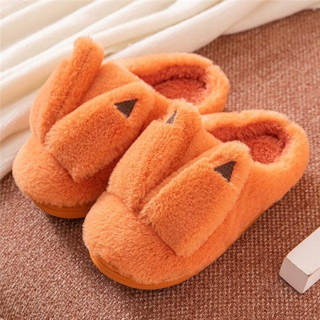 Couples Home Slippers Warm Cute Womans Mens Slipper Winter Shoes New Fashion Casual Fur Plush Slides Winter Slippers For Women House Slippers Fluffy Soft Comfy Fuzzy Slippers Faux Fur Plush Anti-Skid Slippers