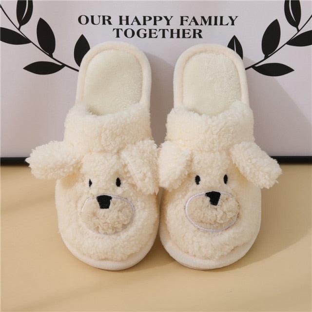 Couples Home Slippers Warm Cute Womans Mens Slipper Winter Shoes New Fashion Casual Fur Plush Slides Winter Slippers For Women House Slippers Fluffy Soft Comfy Fuzzy Slippers Faux Fur Plush Anti-Skid Slippers