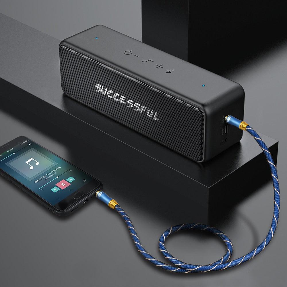 Gold Plated 3.5mm Audio Aux Cable For  Car Headphone Speaker Mobile Phone