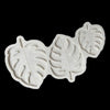 Tropical Theme Palm Leaves Leaf Fondant Tools Gummy Silicone Molds Cake Decorating Mould Gumpaste Craft Baking Pan Leaves Silicone Fondant Mold Tropical Leaf Leafage Cake Decorating Mold - Grey