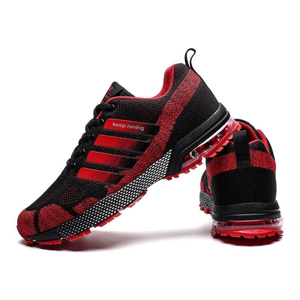 Running Mens Sport Elegant Sneakers Air Cushion Sneakers Lace Up Low Top Jogging Shoes Man Athletic Footwear Breathable Comfortable Athletic Running Sneakers