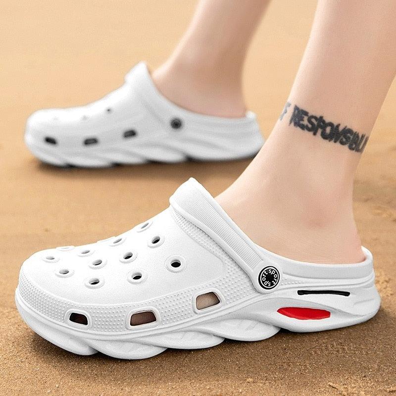Outdoor Sandals Soft Sole Beach Shoes Mens And Womens The Same Style Suitable For Summer Platform Slippers Men Sports Sandals Men Outdoor Indoor Slippers Lightweight Sandals