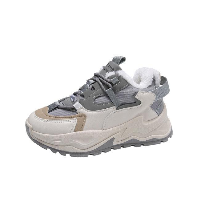 Casual Womens Blue Sneakers High Heels Platform Sports Shoes Autumn Thick Bottom Walking Breathable Vulcanized Shoes Luxury Tennis Sneakers Trainers Lace Up Fashion Design