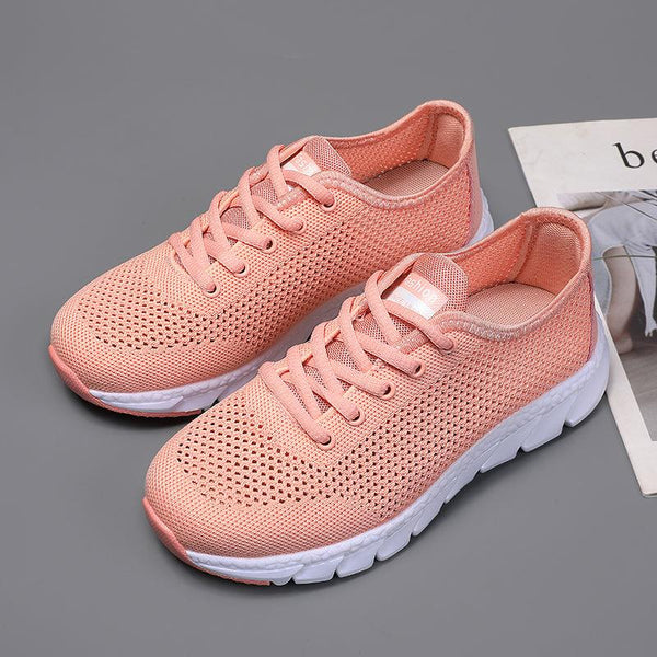 New Mesh Womens Sneakers Breathable Flat Shoes Women Lightweight Sports Non-slip Running Footwear Fashionable Breathable And Non-Slip Walking Shoes For Women
