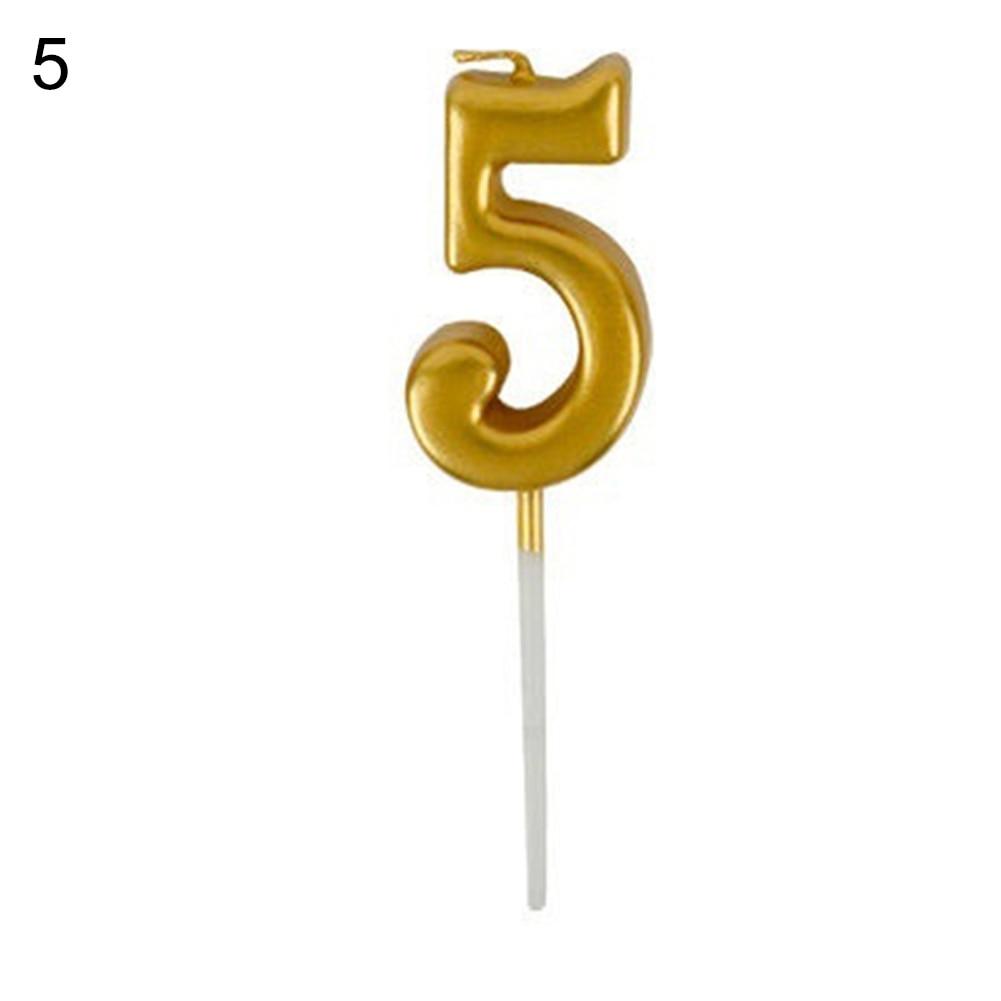 Arabic Number 0-9 Wax Candles Number Candles Cake Numeral Candles Number 0-9 Glitter Cake Topper Decoration For Birthday Wedding Reunion Theme Part Digital Cake Topper Kids Children Party Happy Birthday Ornament Cakes Top Decoration Accessories