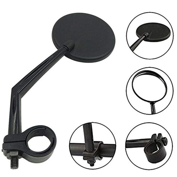 Bike Rear Mirrors Degree Rotation Bicycle Rearview Mirrors Suitable For Mountain Road Bike Safe Rear View Mirror Adjustable Rotatable HD Wide Angle Cycling Biking Clear Acrylic Convex Mirror