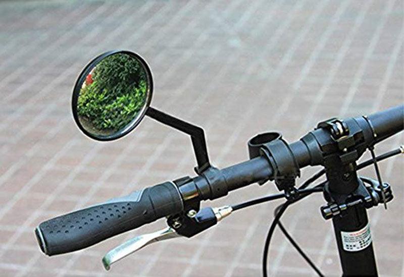 Bike Rear Mirrors Degree Rotation Bicycle Rearview Mirrors Suitable For Mountain Road Bike Safe Rear View Mirror Adjustable Rotatable HD Wide Angle Cycling Biking Clear Acrylic Convex Mirror