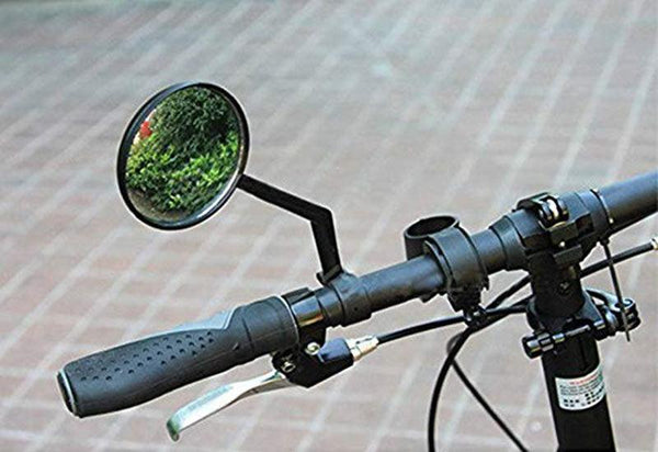 Bike Rear Mirrors Degree Rotation Bicycle Rearview Mirrors Suitable For Mountain Road Bike Safe Rear View Mirror Adjustable Rotatable HD Wide Angle Cycling Biking Clear Acrylic Convex Mirror