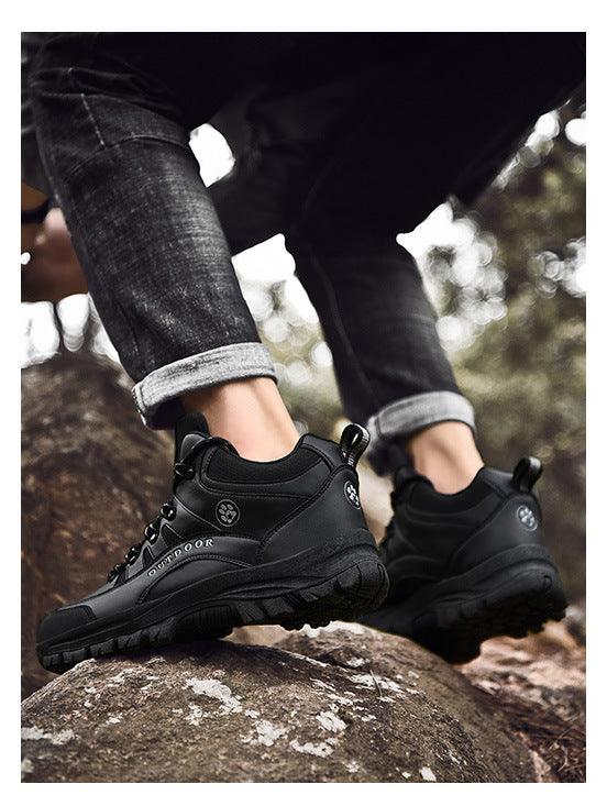 Men's Shoes Sports Outdoor Hiking Shoes Training Men's Boots Waterproof Outdoor Snow Durable Boots Winter Tactical Workout Shoes For Camping Walking