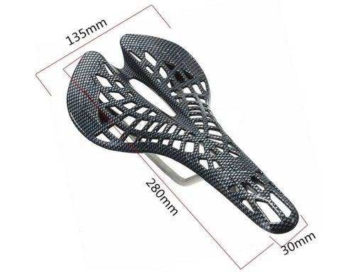 Lightweight Bicycle Front Seat Mat Bike Saddle Bicycle Seat Cushion Pad Breathable Soft Spider Web Saddle Cycling Bicycle Hollow Seat Saddle Comfy Ultra Light Mountain Bike Road Bicycle Saddle