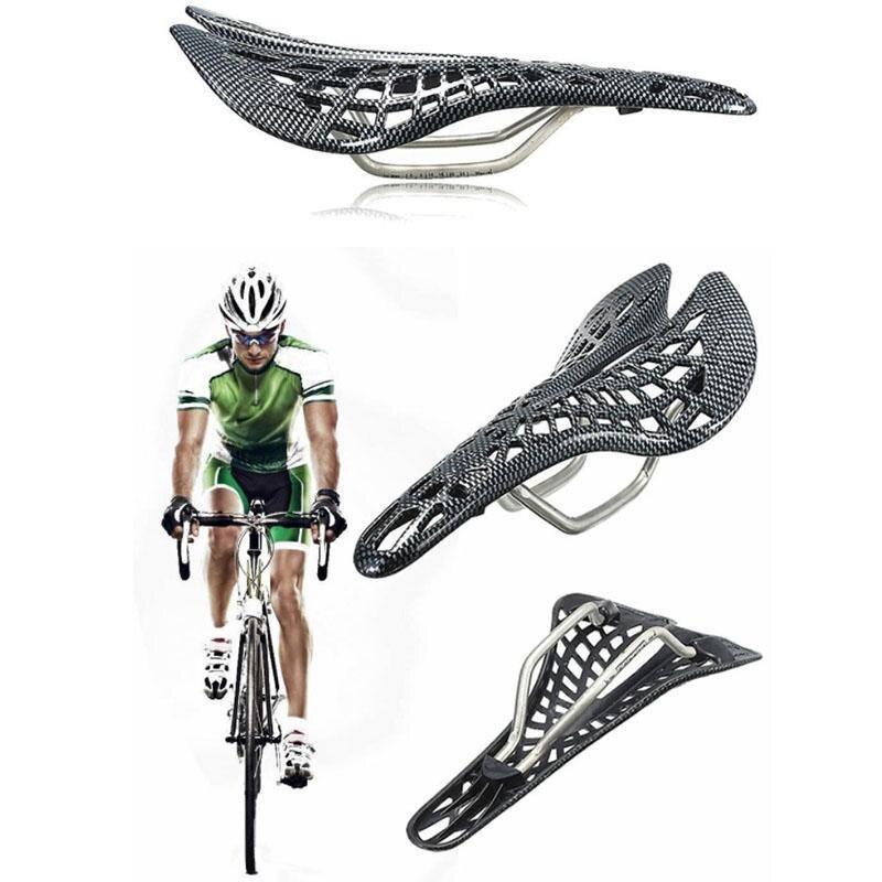 Lightweight Bicycle Front Seat Mat Bike Saddle Bicycle Seat Cushion Pad Breathable Soft Spider Web Saddle Cycling Bicycle Hollow Seat Saddle Comfy Ultra Light Mountain Bike Road Bicycle Saddle