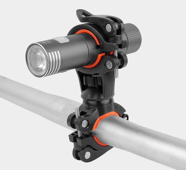 Bicycle Light Bracket Bike Lamp Holder LED Headlight Pump Stand Quick Release Mount 360 Degree Rotatable Universal Flashlight Mount Holder Mount Bicycle Mounting Bracket Flashlight Holder