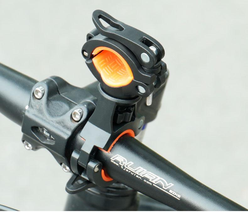 Bicycle Light Bracket Bike Lamp Holder LED Headlight Pump Stand Quick Release Mount 360 Degree Rotatable Universal Flashlight Mount Holder Mount Bicycle Mounting Bracket Flashlight Holder