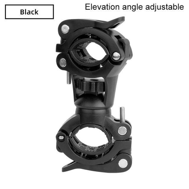 Bicycle Light Bracket Bike Lamp Holder LED Headlight Pump Stand Quick Release Mount 360 Degree Rotatable Universal Flashlight Mount Holder Mount Bicycle Mounting Bracket Flashlight Holder