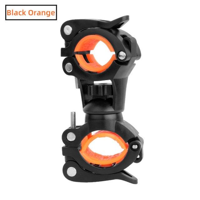 Bicycle Light Bracket Bike Lamp Holder LED Headlight Pump Stand Quick Release Mount 360 Degree Rotatable Universal Flashlight Mount Holder Mount Bicycle Mounting Bracket Flashlight Holder