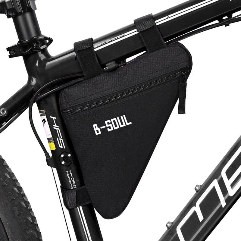 Waterproof Bicycle Bag Bike Triangle Bag For Bicycle Front Frame Bag Bike Bag Cycling Top Tube Bag Bicycle Bottle Bag Bike Storage Frame Bag Bicycle Front Tube Triangle Water Resistant Cycling Pack Strap On Pouch Bike Accessories Tool Accessible