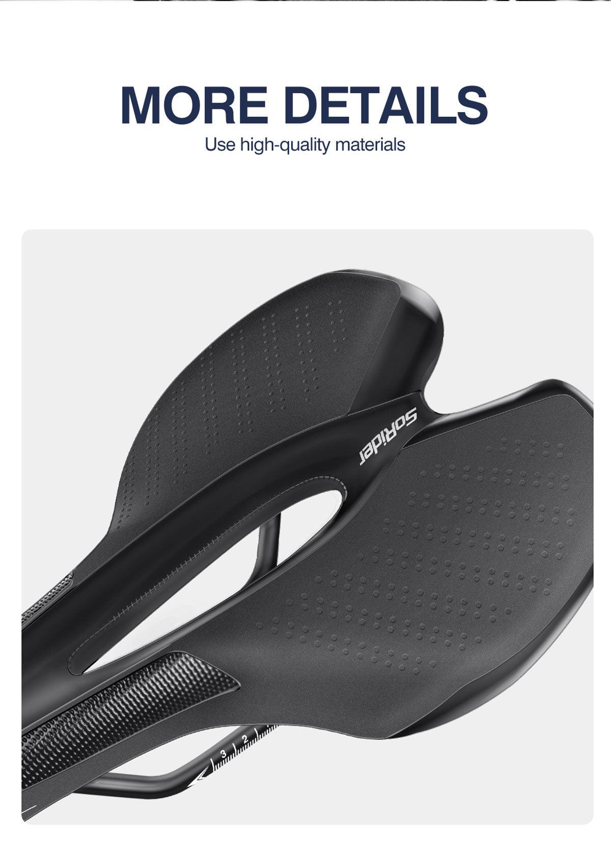 Road Bike Saddle Bicycle Seat With Warning Taillight USB Charging Mountain Cycling Racing PU Breathable Soft Seat Cushion Comfortable Bicycle Seat With Central Relief Zone Ergonomics Design Exercise Bike Seat